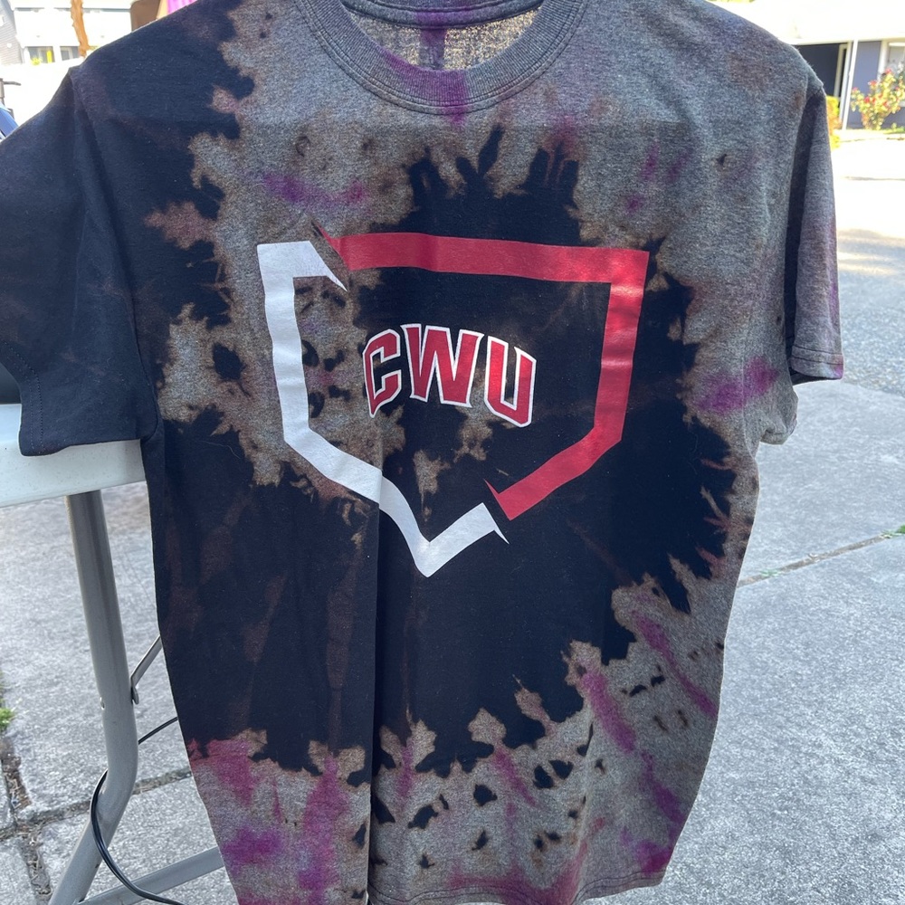 Up cycled CWU bleach-dyed t-shirt